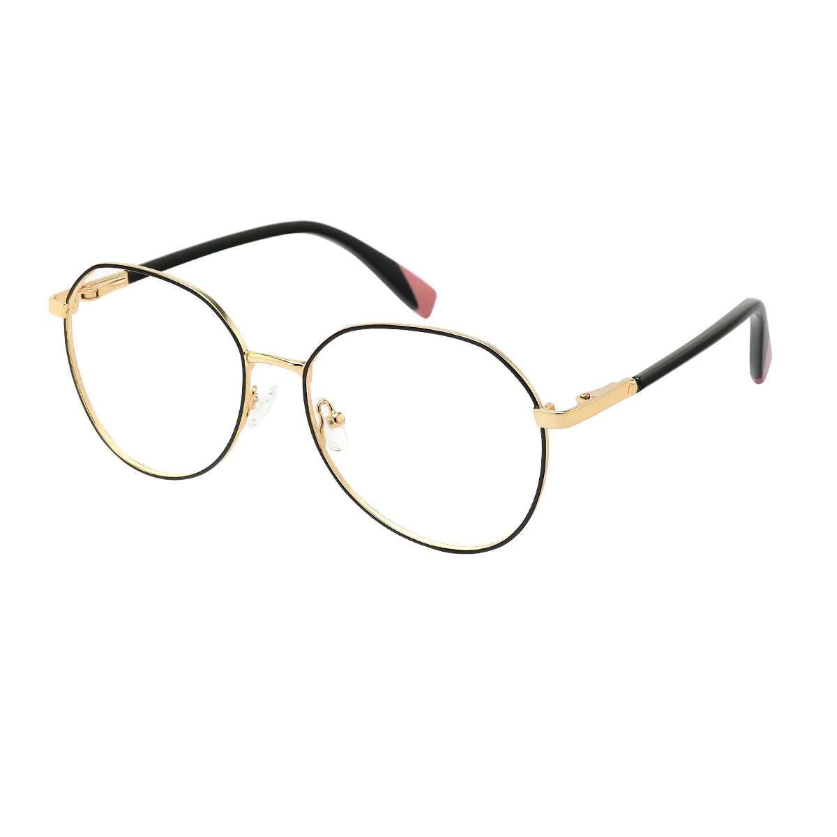Way Round Black/Gold Reading Glasses for Women