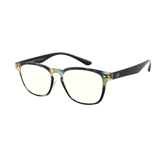 square green-black sunglasses