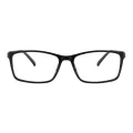Belrs - Rectangle Black Reading Glasses for Men & Women