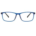 Ampere - Rectangle Black-Blue Reading Glasses for Men & Women