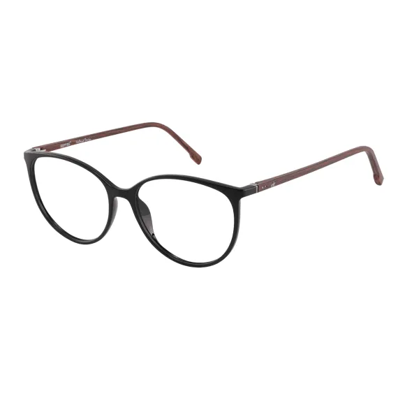 cat-eye black-wood reading glasses