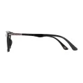 Sais - Rectangle Black Reading Glasses for Men & Women