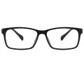 Blaine - Rectangle Black Reading Glasses for Men & Women