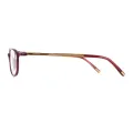 Pindar - Oval Purple Reading Glasses for Women