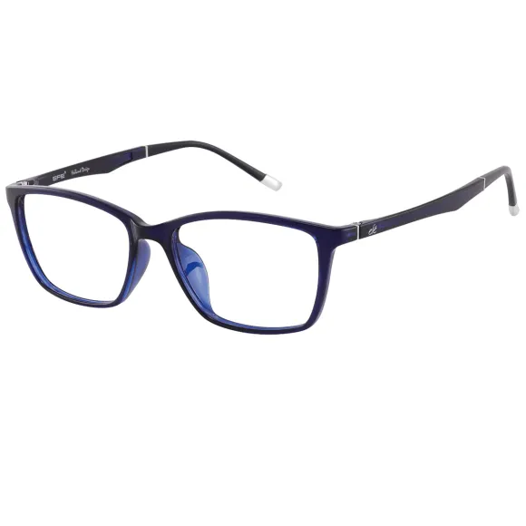 rectangle blue-black reading glasses