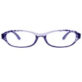 Palmetto - Oval Purple Reading Glasses for Women