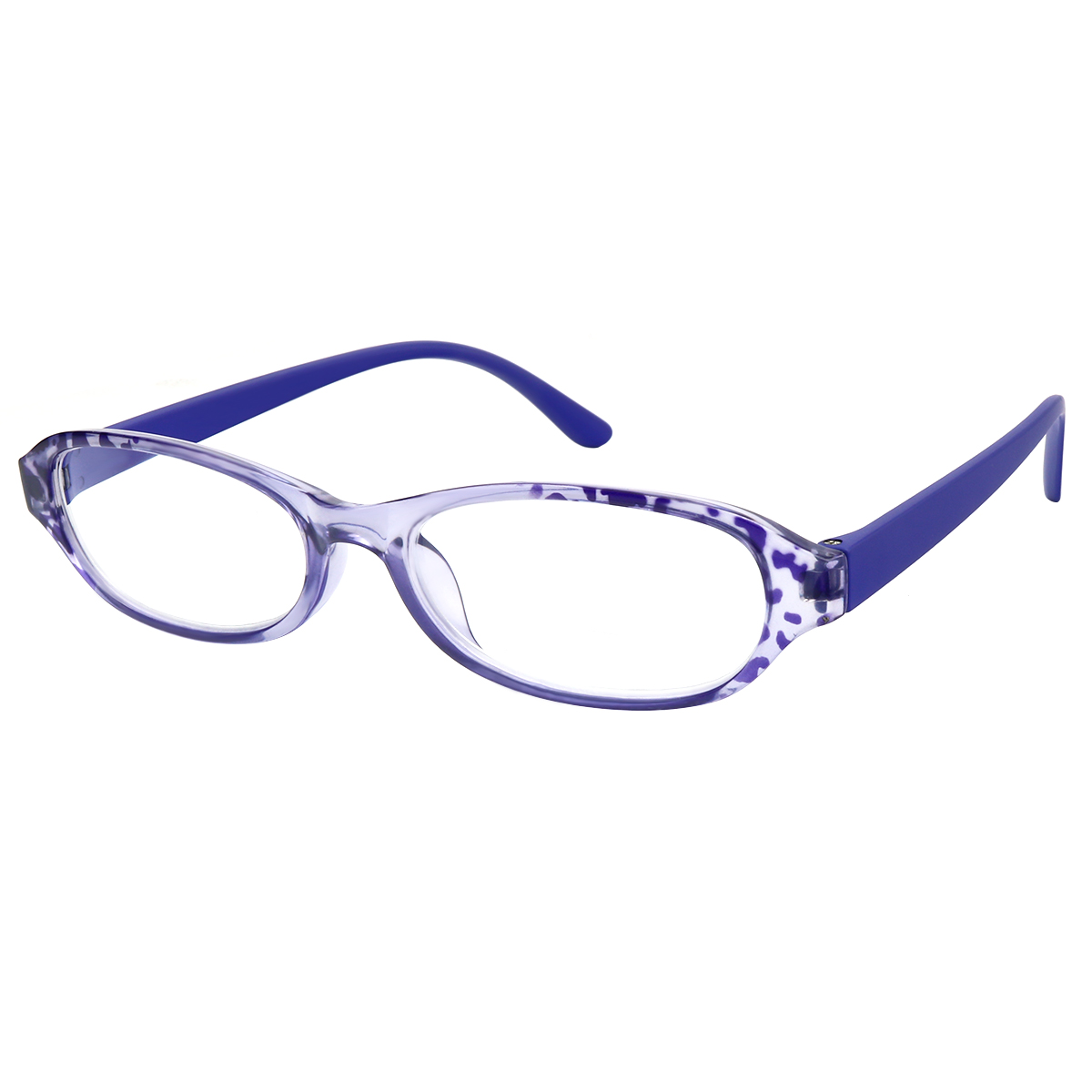 Palmetto - Oval Purple Reading Glasses for Women