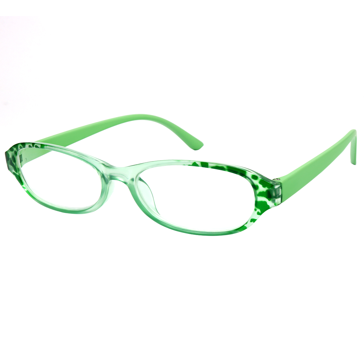 Palmetto - Oval Green Reading Glasses for Women