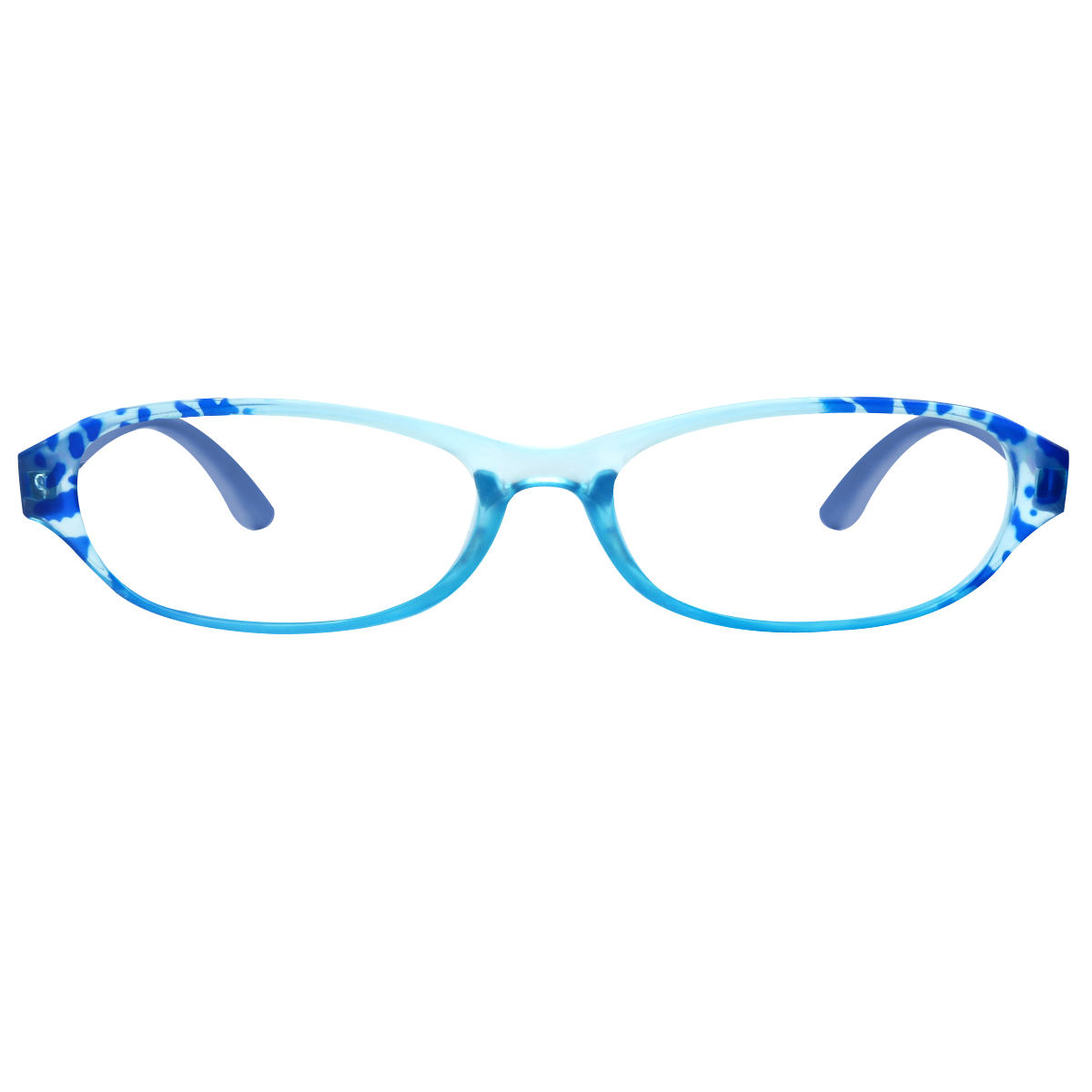 oval blue reading-glasses