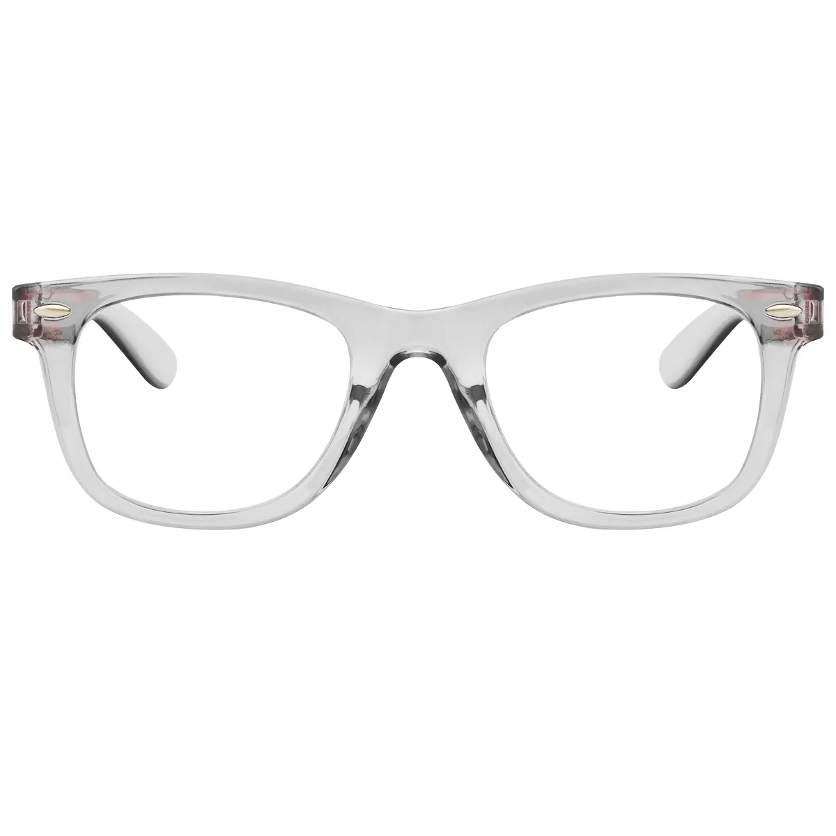 Boho - Square Transparent-Red Reading glasses for Women