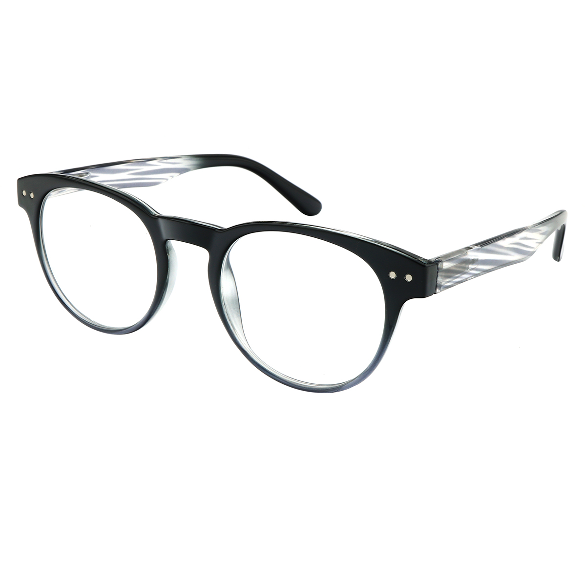 Thrace - Round Transparent Reading Glasses for Women
