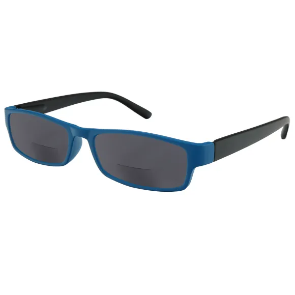 rectangle blue reading glasses