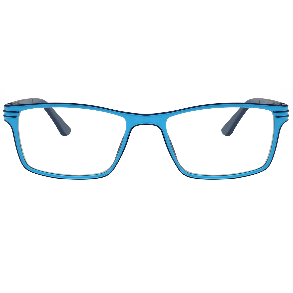 Classic Rectangle Blue  Reading Glasses for Women & Men