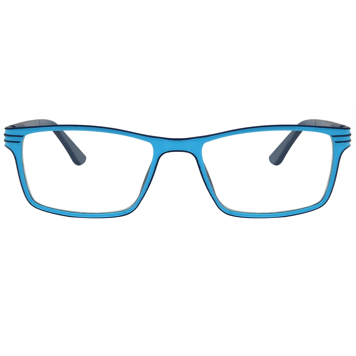 Classic Rectangle Blue  Reading Glasses for Women & Men