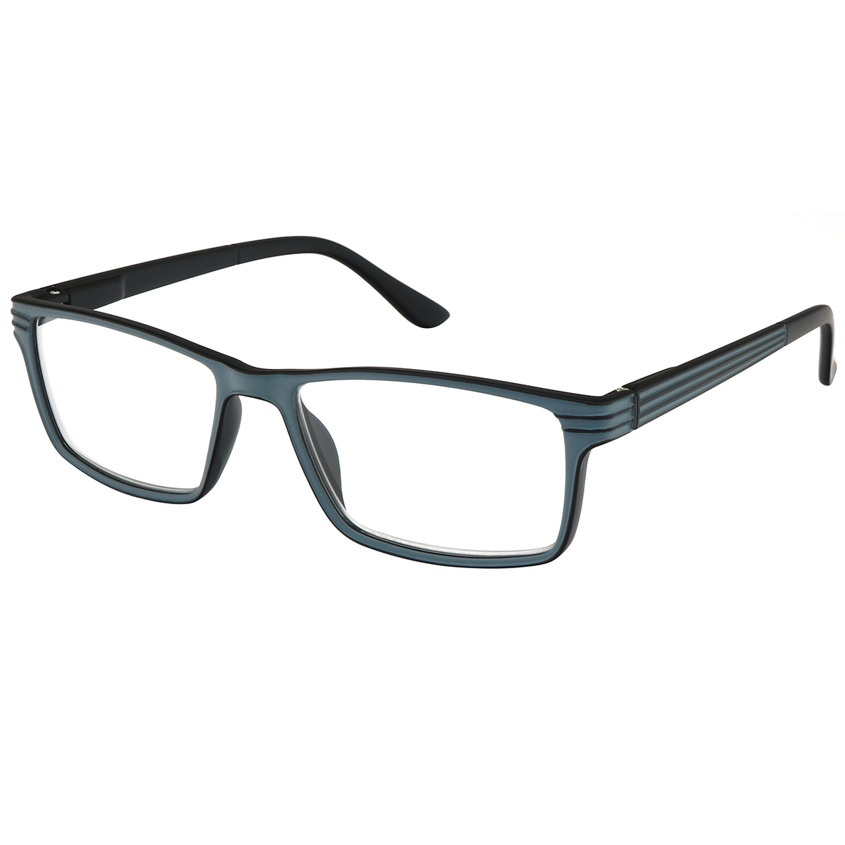 Juniper - Rectangle Gray Reading Glasses for Men & Women