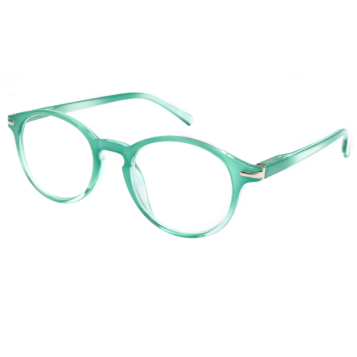 Gallaecia - Oval Green Reading Glasses for Women