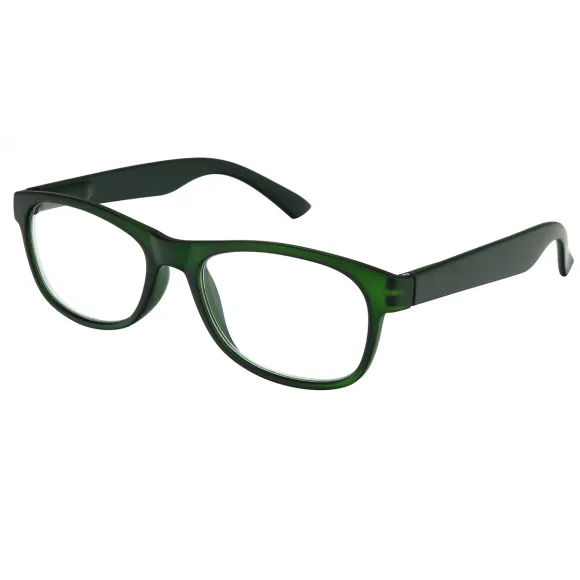oval green reading glasses