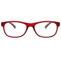 Oasis - Oval Red Reading Glasses for Men & Women