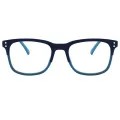 Dylan - Square Blue Reading Glasses for Men