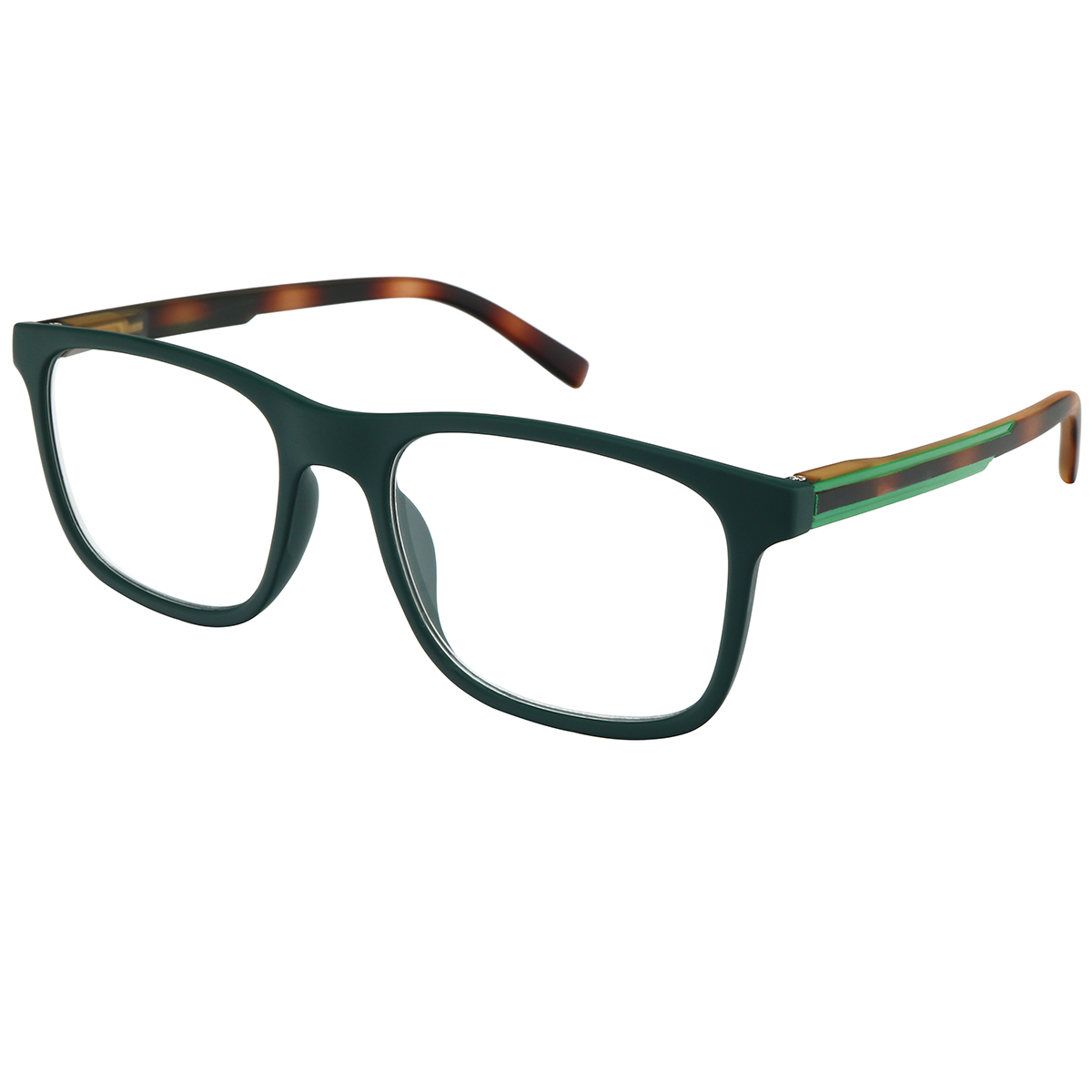 Aetolia - Square Green Reading Glasses for Men