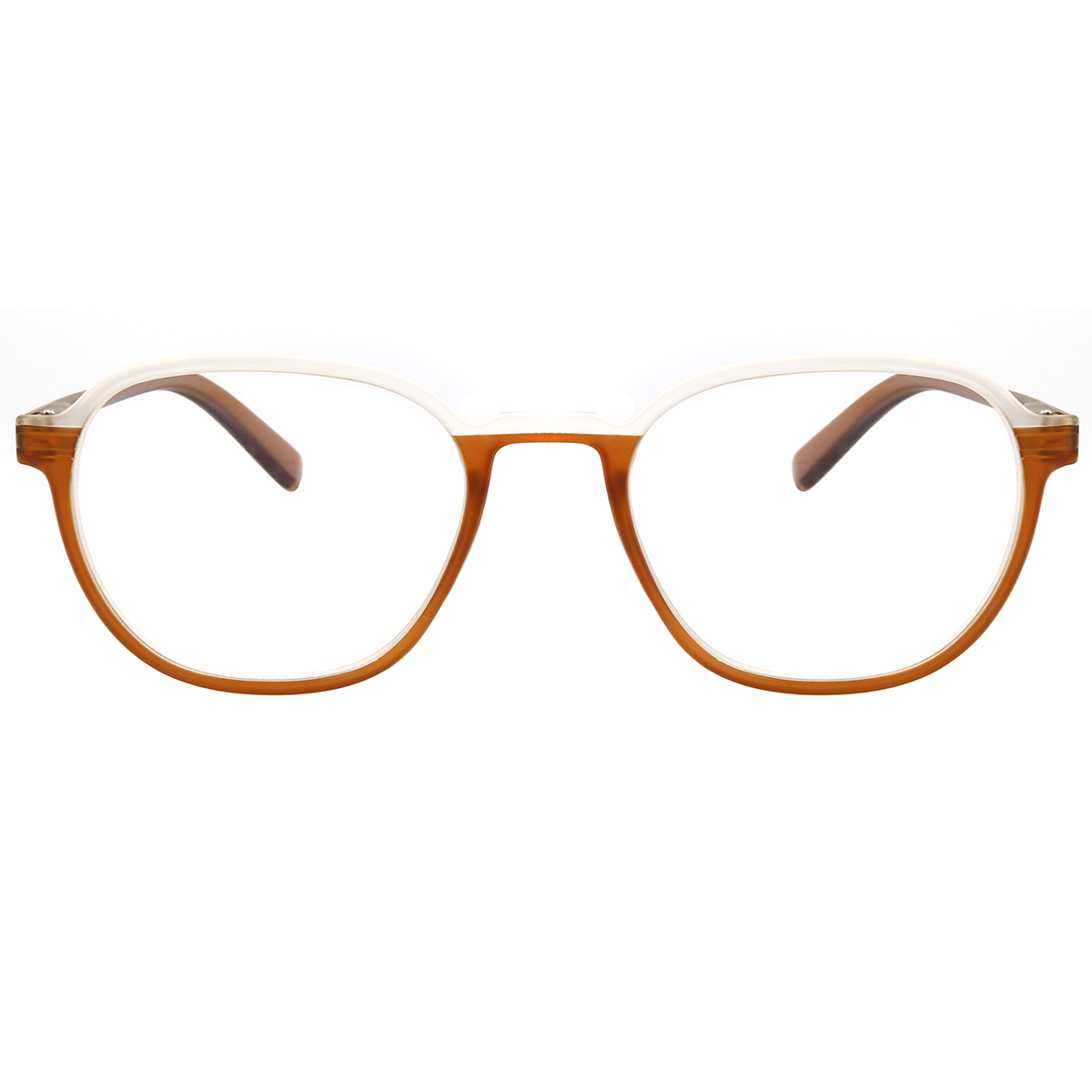 round brown reading-glasses
