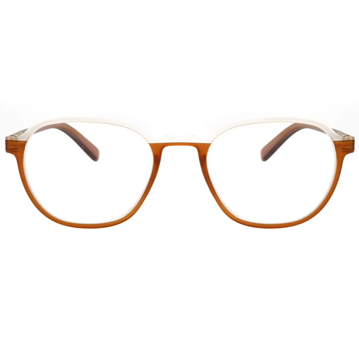 Classic Round Brown  Reading Glasses for Women & Men