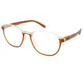 Prism - Round Brown Reading Glasses for Men & Women