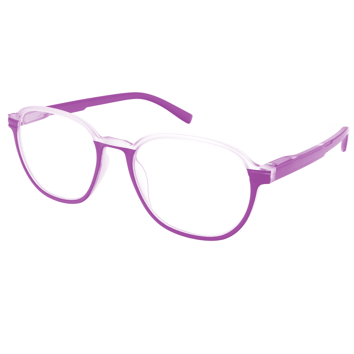 Prism - Round Purple Reading Glasses for Men & Women