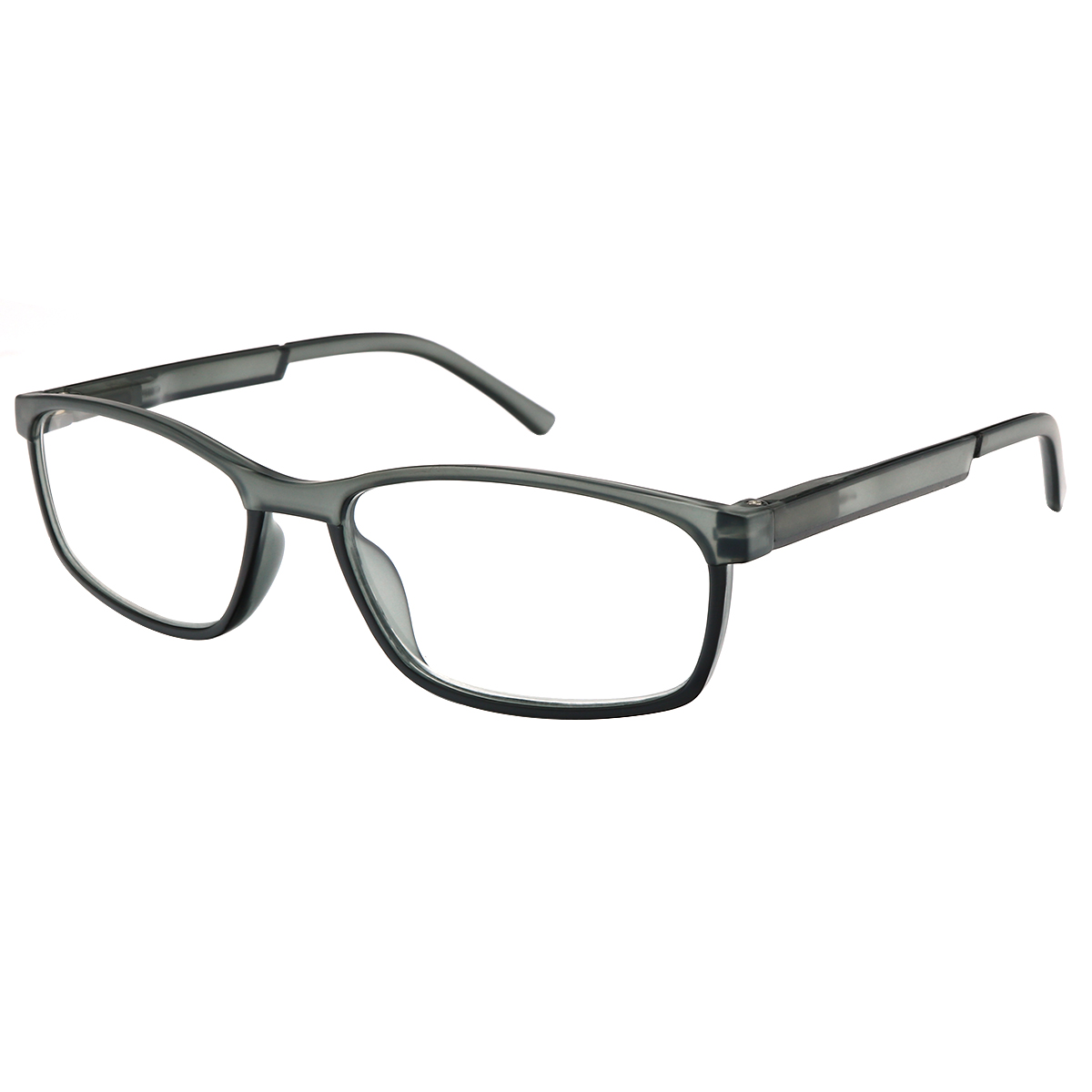 Ionia - Rectangle Gray Reading Glasses for Men