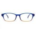 Palmyra - Rectangle Blue Reading Glasses for Men & Women