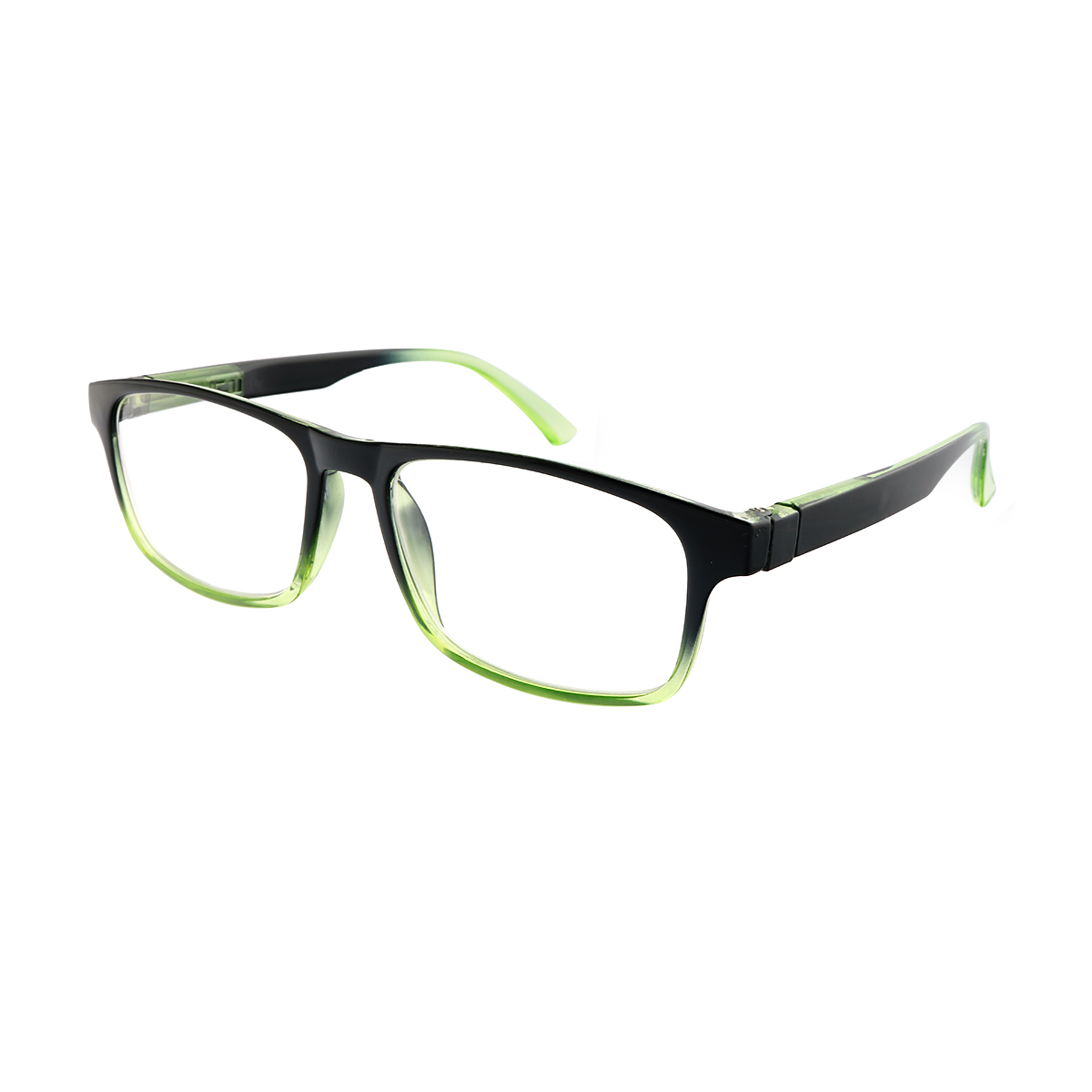 Solon - Rectangle Green Reading Glasses for Men & Women