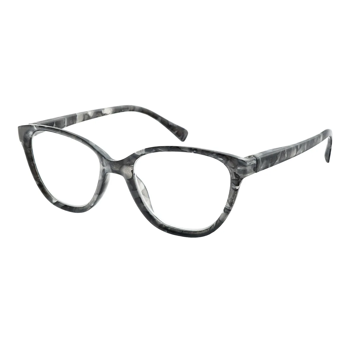 Fashion Cat-eye Black Reading Glasses for Men & Women
