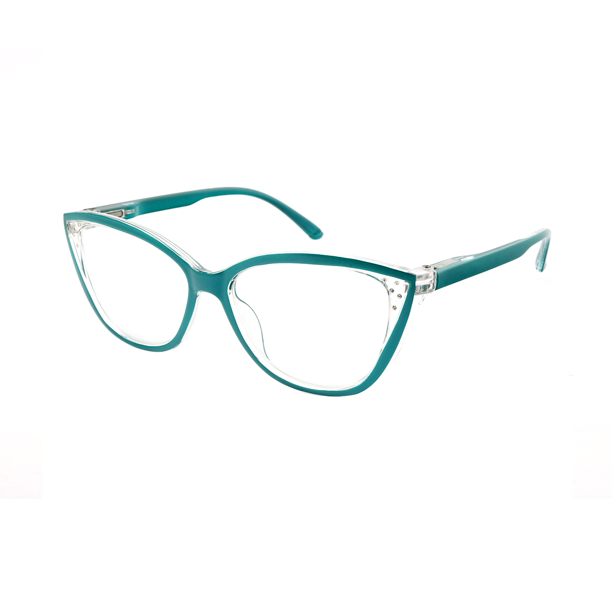 Bertha - Cat-eye Blue Reading Glasses for Women