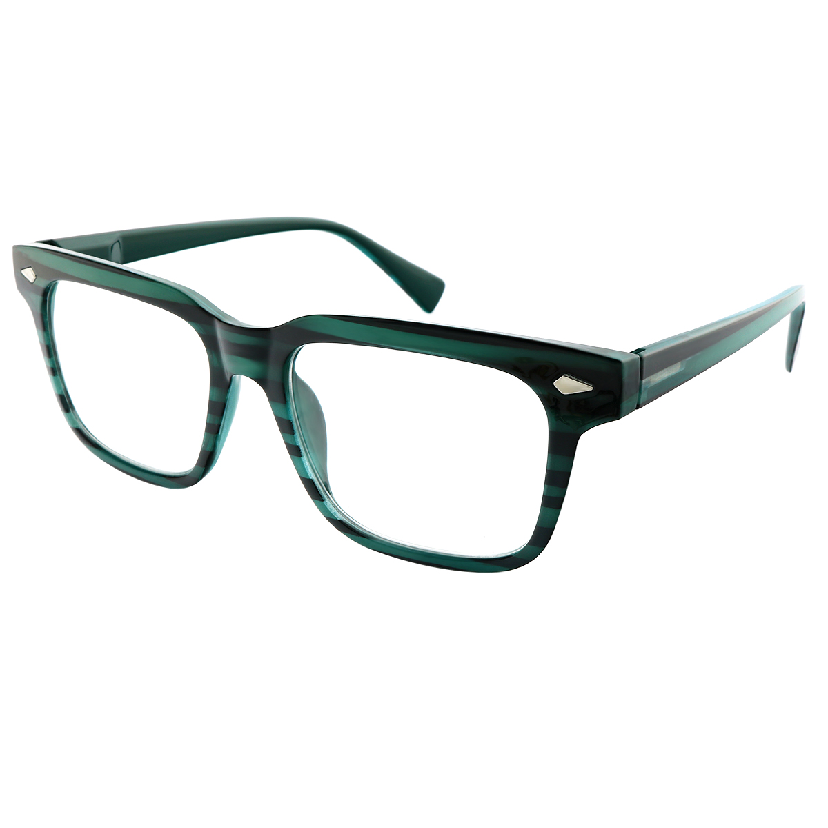 Mazaka - Square Green Reading Glasses for Men