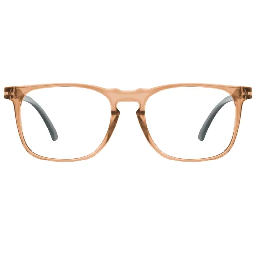 Sunhy - Square Brown Reading glasses for Men & Women