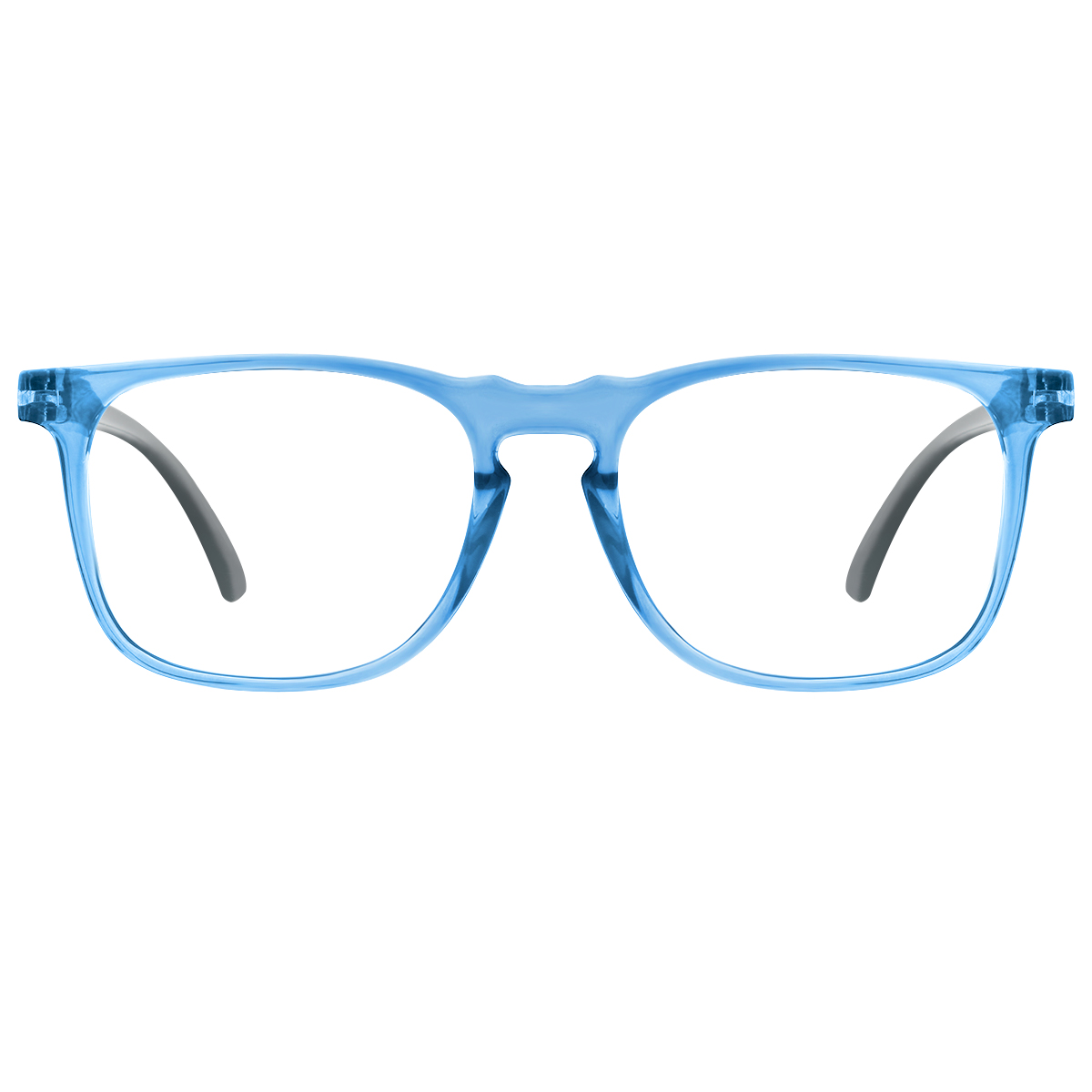 square reading-glasses #572 - blue