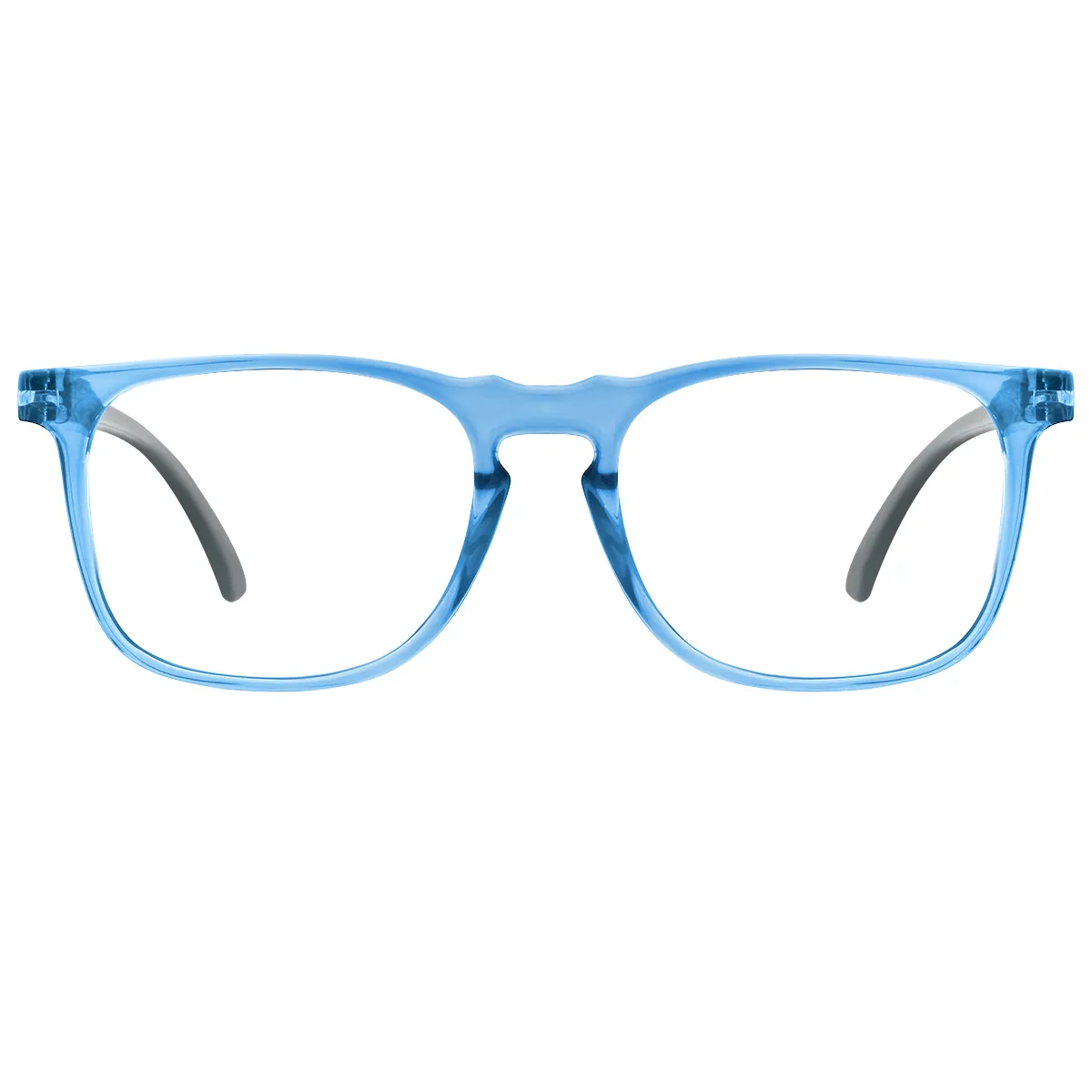 Eclipse - Square Blue Reading glasses for Men & Women