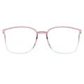 Hillary - Square Pink Reading Glasses for Women