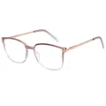 Hillary - Square Pink Reading Glasses for Women