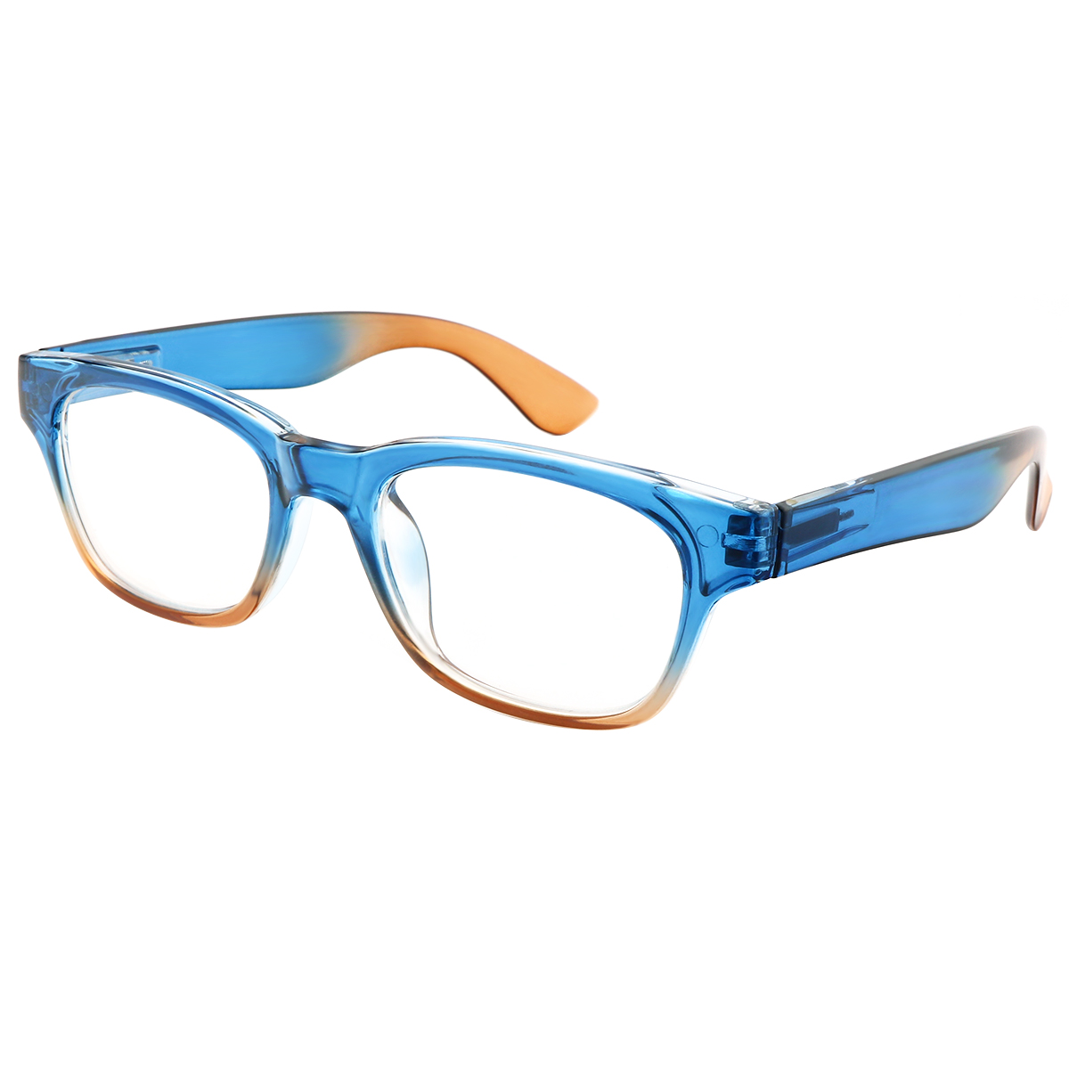 Amplify - Square Blue-Orange Reading Glasses for Men & Women