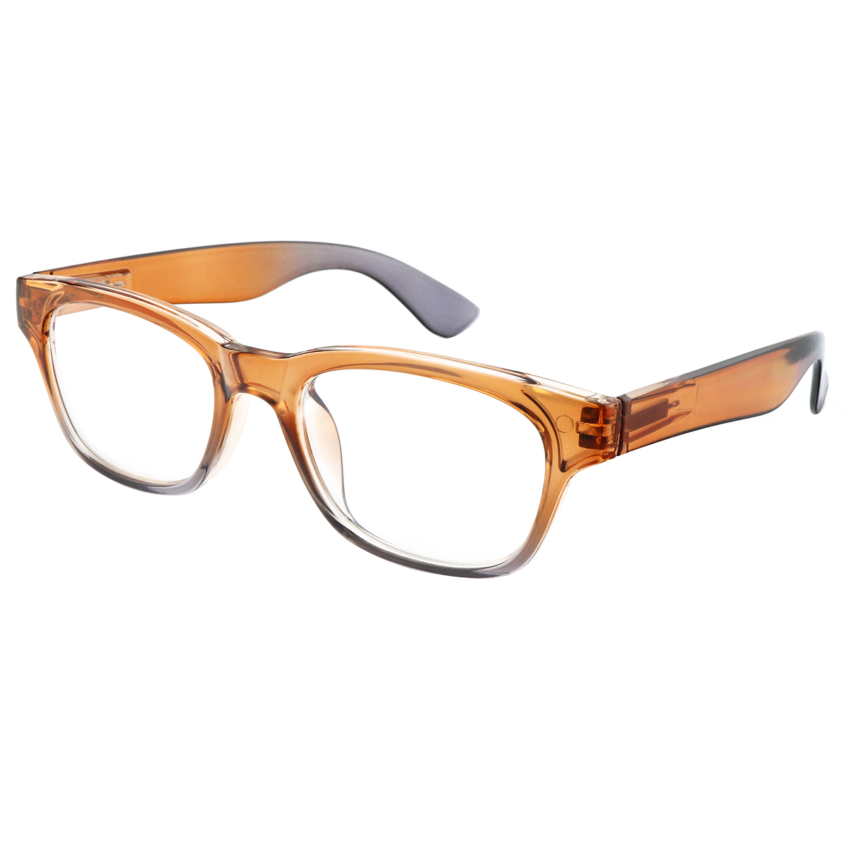 Amplify - Square Orange-Gray Reading Glasses for Men & Women
