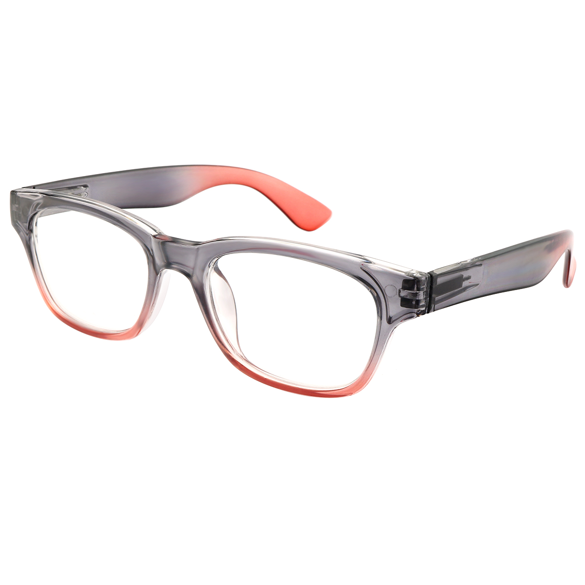 Amplify - Square Black-Pink Reading Glasses for Men & Women