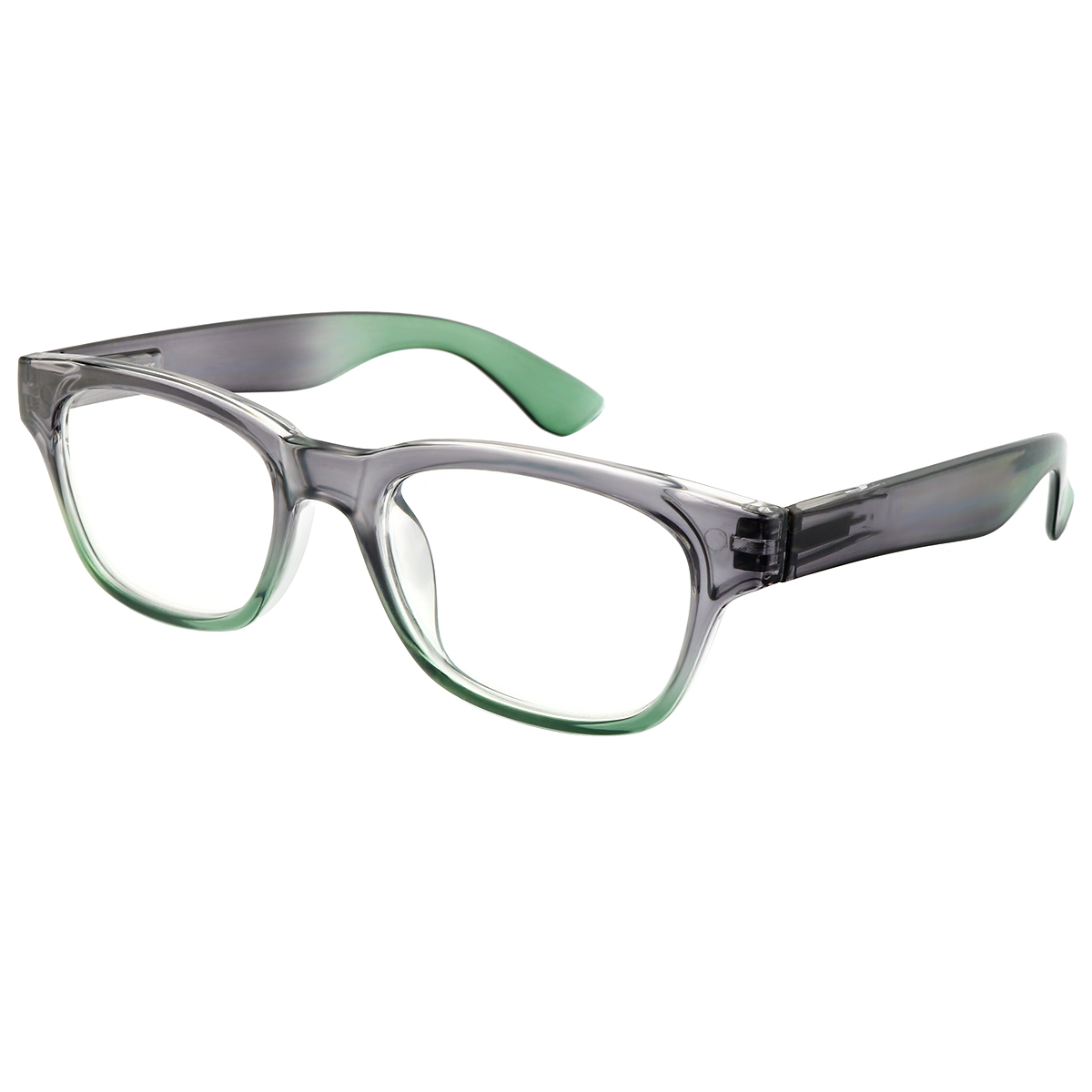 Amplify - Square Black-Green Reading Glasses for Men & Women