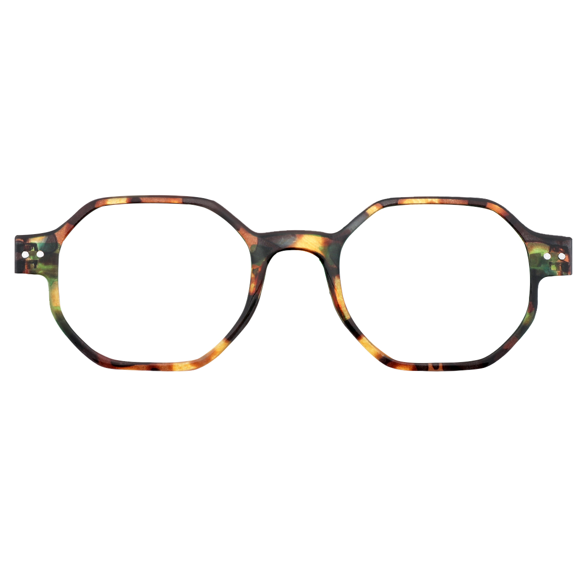 geometric demi-green reading-glasses