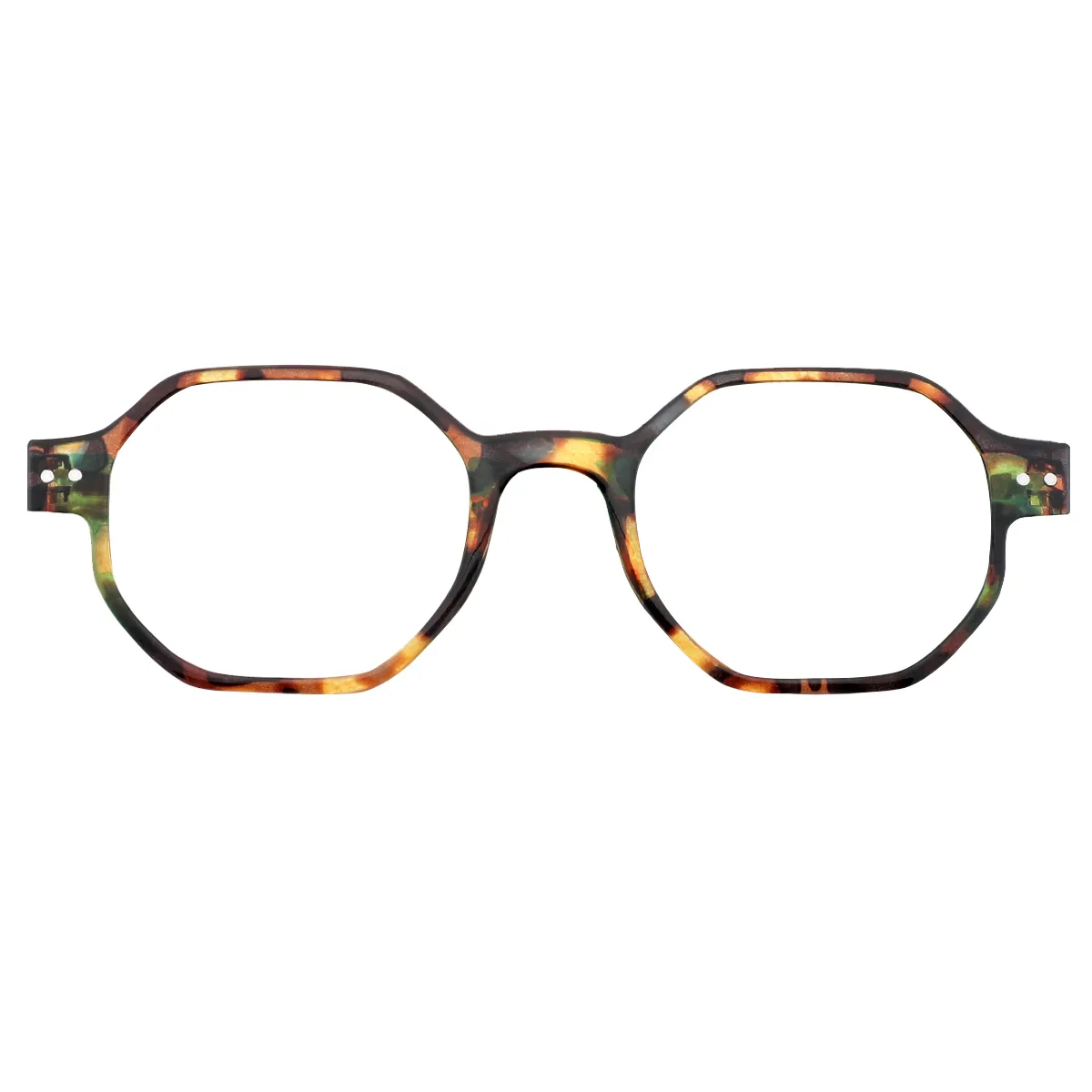 Deva - Geometric Demi-Green Reading glasses for Women