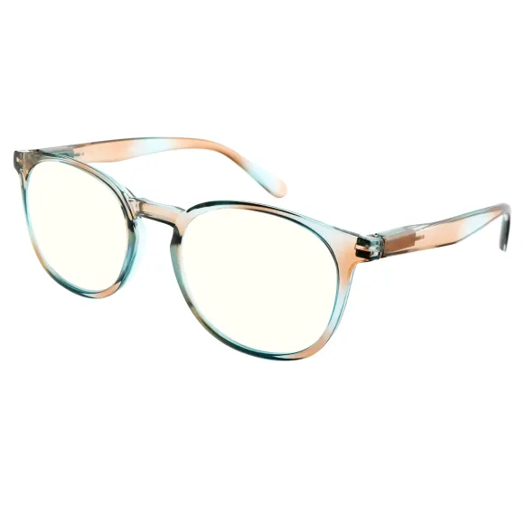 square orange reading glasses