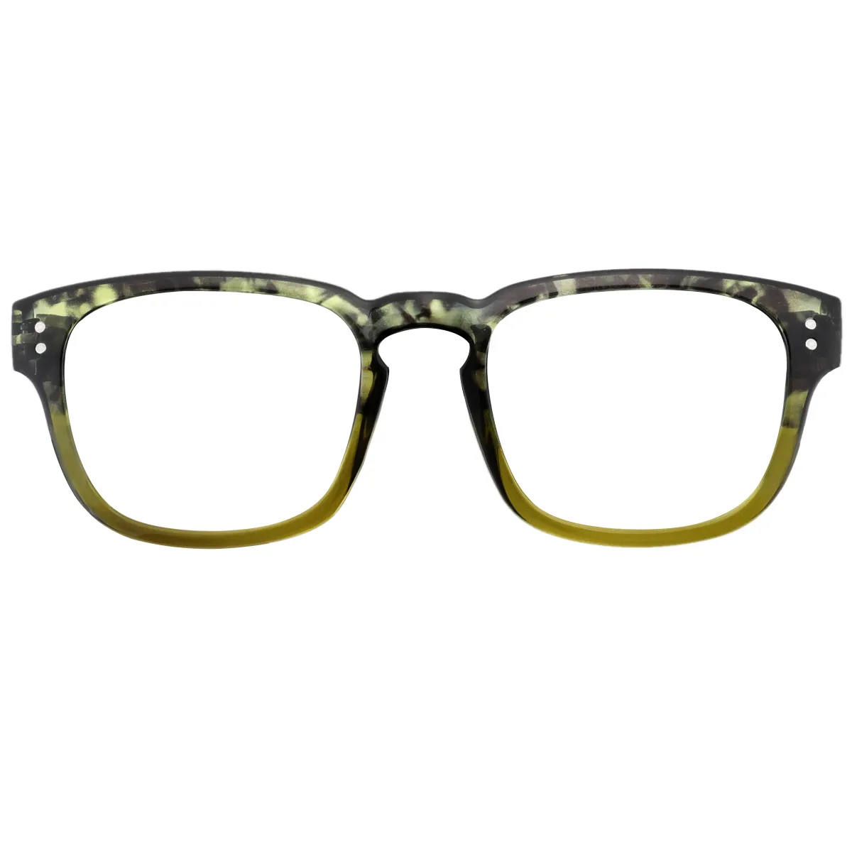 Fashion Square Demi-Yellow  Reading Glasses for Women & Men