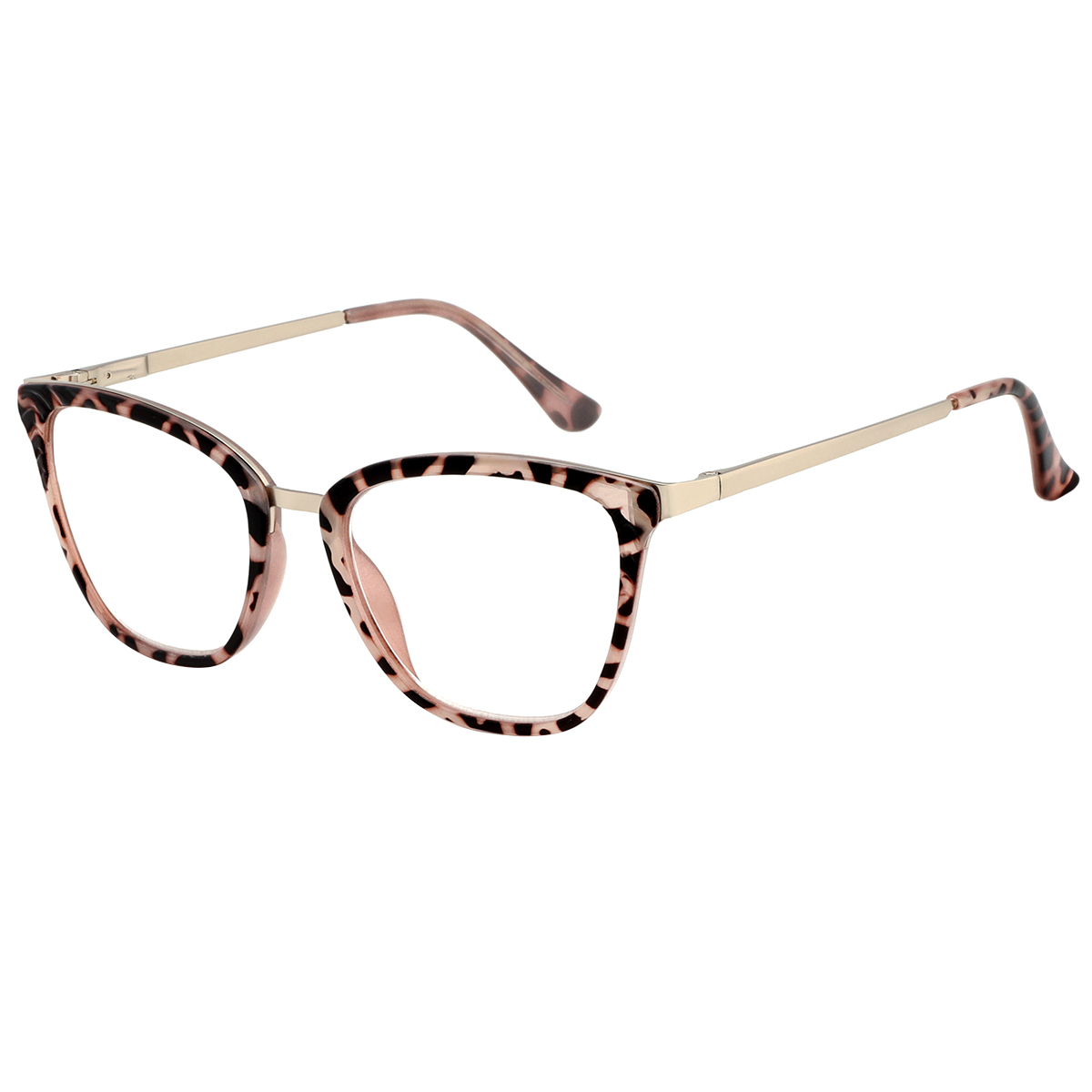 Regina - Cat-eye Demi-pink Reading Glasses for Women