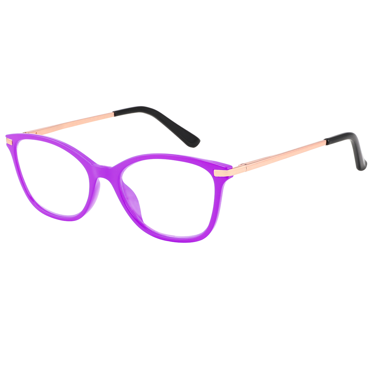 Bengal - Cat-eye Purple Reading Glasses for Women