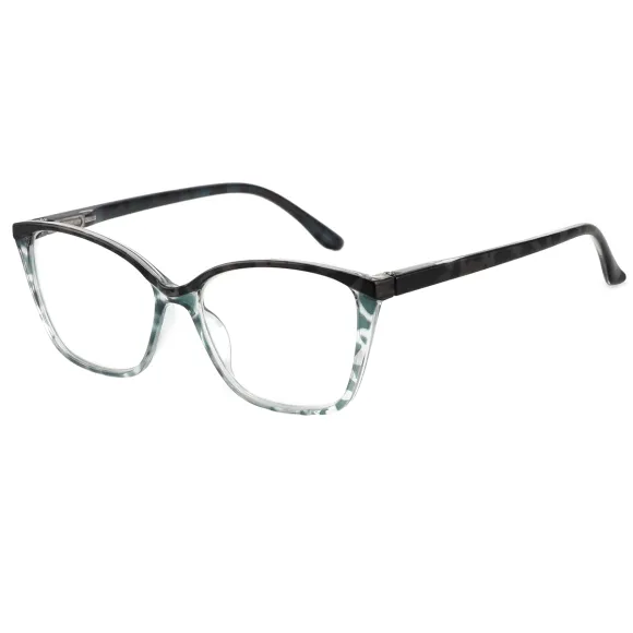 browline black reading glasses